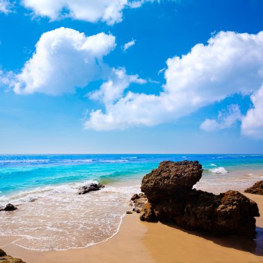 Morro Jable beach Fuerteventura Canary Islands clipart