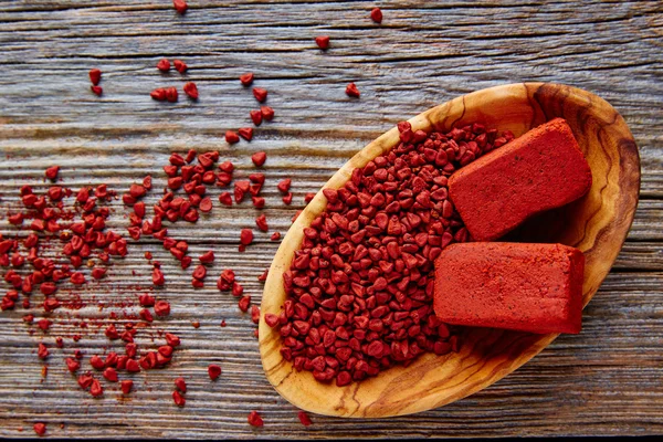 Achiote koření annatto semen Mexiko populární — Stock fotografie