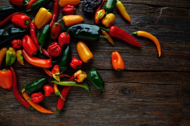 Meksika sıcak biber renkli karışımı