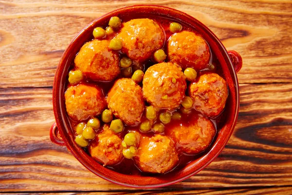 Albóndigas tapas pastel de carne receta de albondiga — Foto de Stock