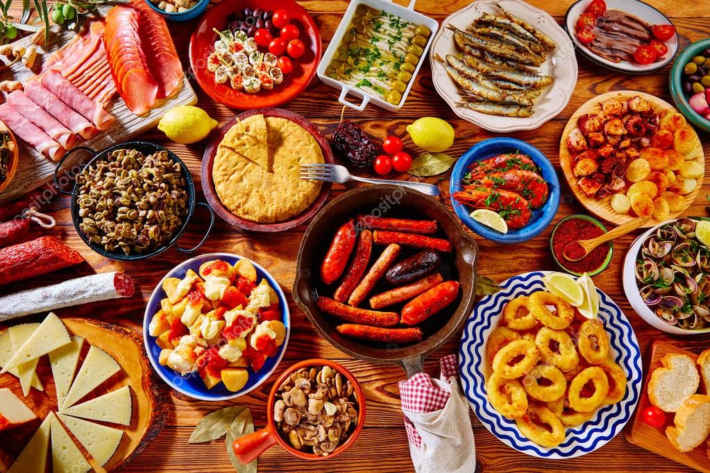 Tapas From Spain Mix Of Most Popular Stock Photo C Lunamarina