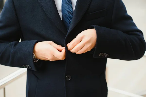 Classic Suit Man Close — Stock Photo, Image