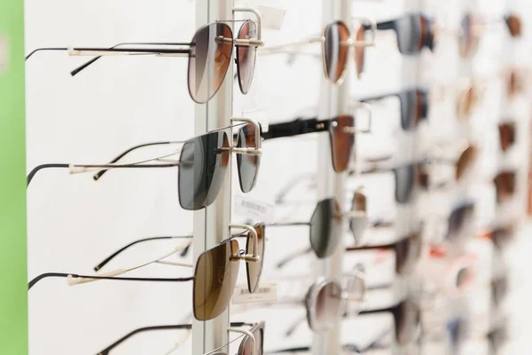 Lunettes Soleil Mode Sur Étagère Boutique — Photo