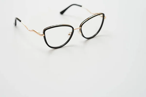 Lunettes Isolées Sur Fond Blanc — Photo