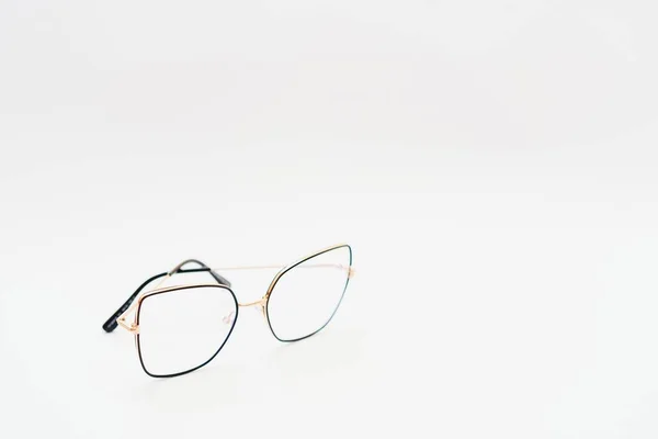 Lunettes Vintage Isolées Sur Fond Blanc — Photo