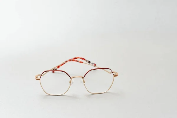 Estilo Gafas Moda Enmarcado Aislado Sobre Fondo Blanco —  Fotos de Stock