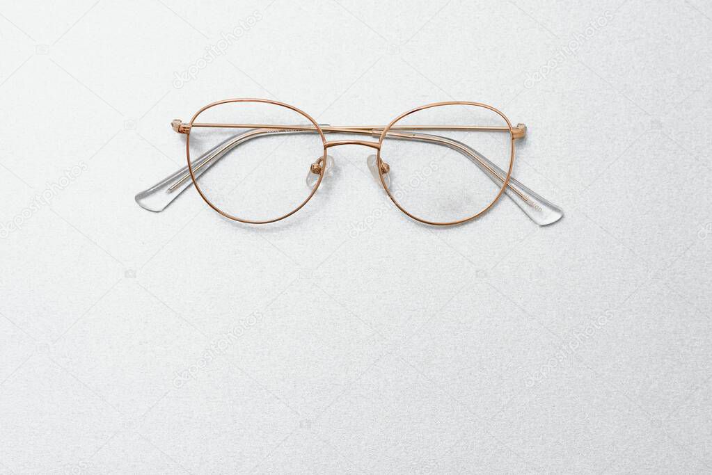 vintage glasses isolated on a white background