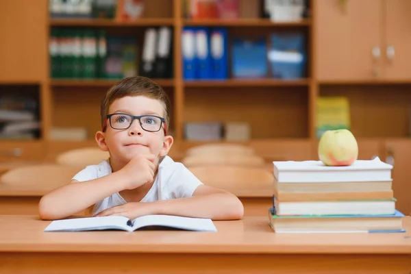 School Jongen Klas Les — Stockfoto