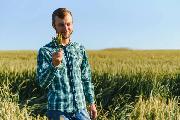 Retrato Jovem Biólogo Bonito Agrônomo — Fotografia de Stock