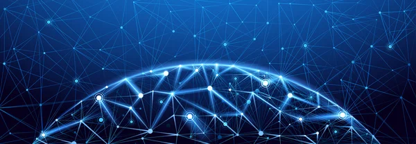 Wereldwijde netwerkverbinding — Stockvector