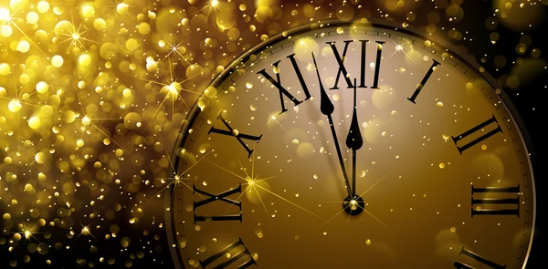 Twelve oClock on New Years Eve — Stock Vector