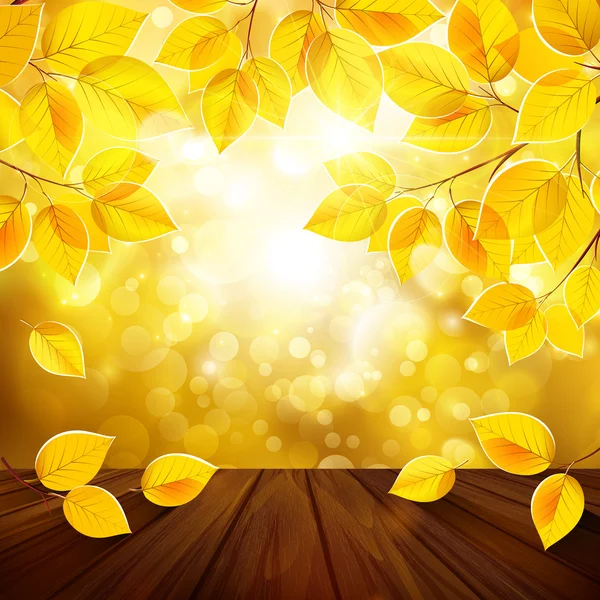 Autumn leaves background — Stock Vector