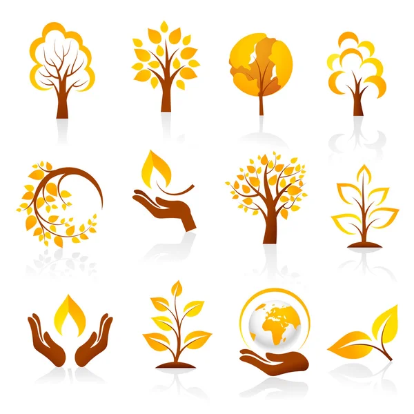 Herfst pictogrammen — Stockvector