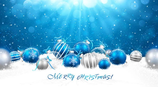 Karda noel baloları