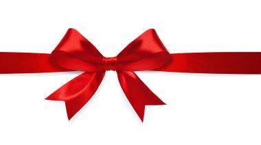 kırmızı saten yay