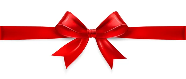Red bow. Vector — 图库矢量图片