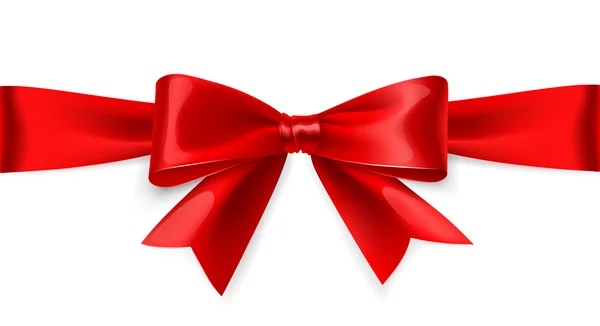 Red bow. Vector — Stock Vector