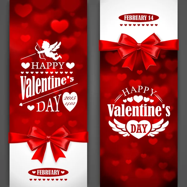 Cartões de Dia dos Namorados —  Vetores de Stock
