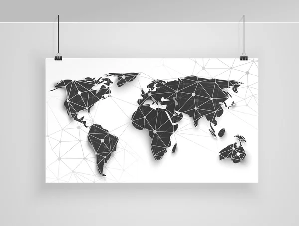 Carte du monde — Image vectorielle