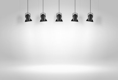 Siyah tavan lambaları. Vektör