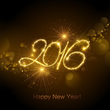 Yeni yıl 2016 havai fişek