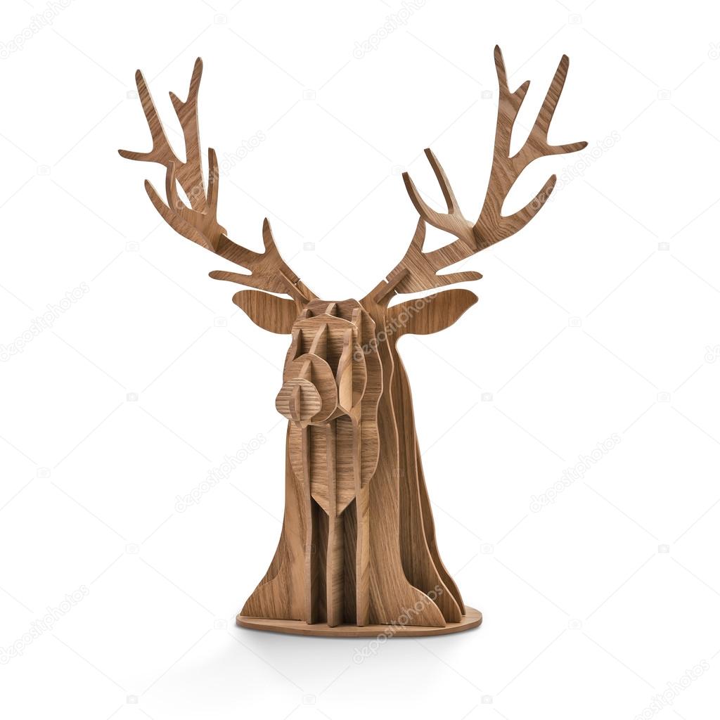 Wooden Deer Head Stock Photo by ©Baks 89742998