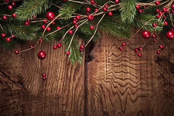 Sfondo di Natale con rami di abete — Foto Stock