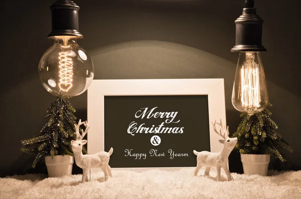 Decoración de Navidad con lámparas antiguas —  Fotos de Stock