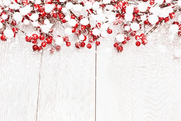 Christmas background with berries — Stock Photo, Image