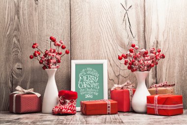 Çerçeve ile Noel süsleri