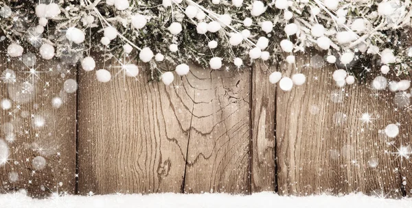 Fundo de natal com ramos de abeto — Fotografia de Stock