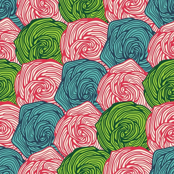 Fond floral sans couture — Image vectorielle