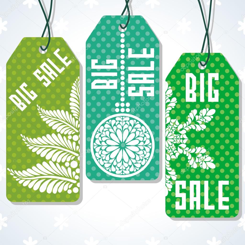 Sale tags design for price