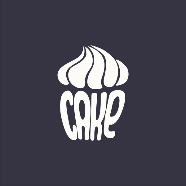Logo-Cupcake. Vektordesign-Logo — Stockvektor