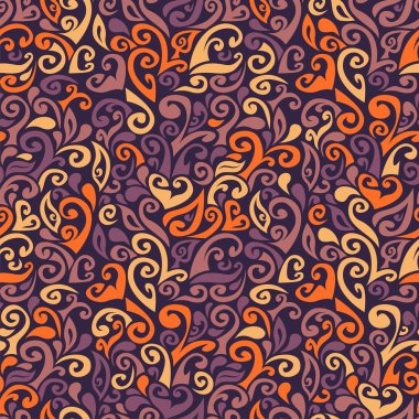 Dikişsiz desen renkli doodle oluşur