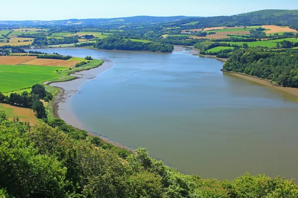 O rio Aulne na Bretanha, França — Fotografia de Stock
