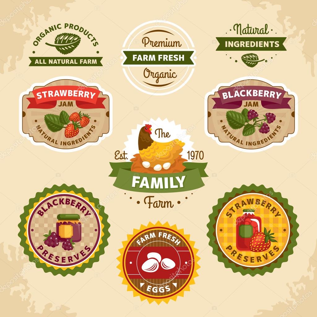 jam labels clipart free