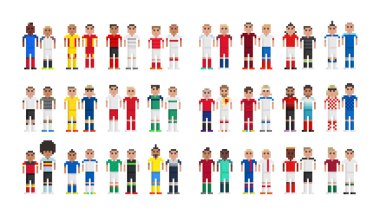 2016 futbol Futbol oyuncular piksel