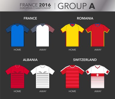 European Cup 2016 - Group A clipart