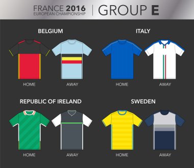European Cup 2016 - Group E clipart