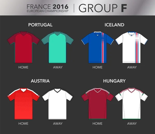 Coupe d'Europe 2016 - Groupe F — Image vectorielle