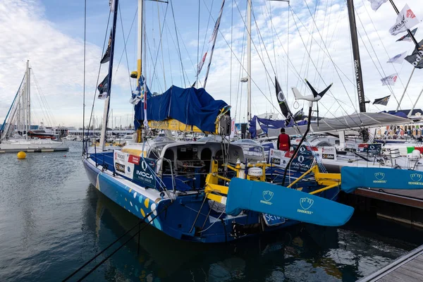 Les Sables Olonne Francia Ottobre 2020 Manuel Cousin Boat Groupe — Foto Stock