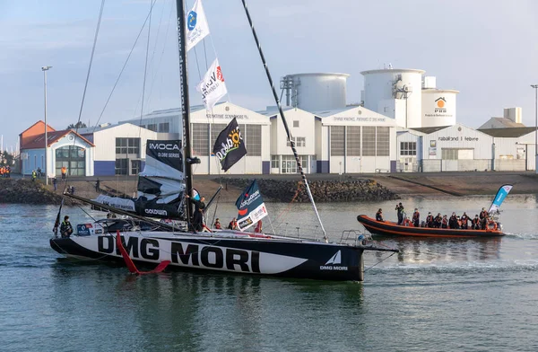 Les Sables Olonne França Novembro 2020 Kojiro Shiraishi Boat Dmg — Fotografia de Stock