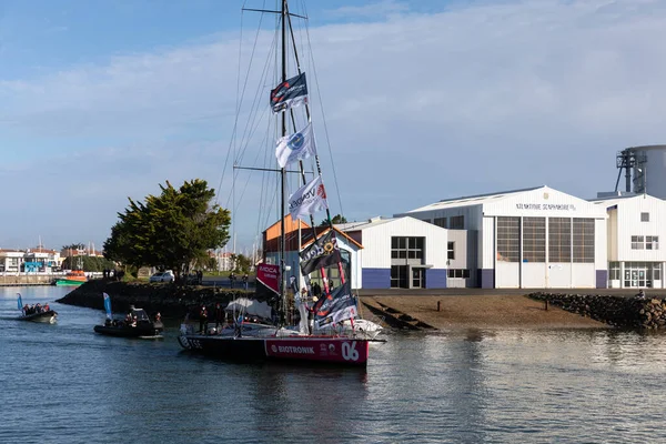 Les Sables Olonne France November 2020 Alexia Barrier Boat Tse — Foto Stock