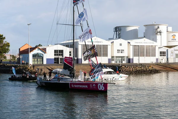 Les Sables Olonne France November 2020 Alexia Barrier Boat Tse — Foto Stock