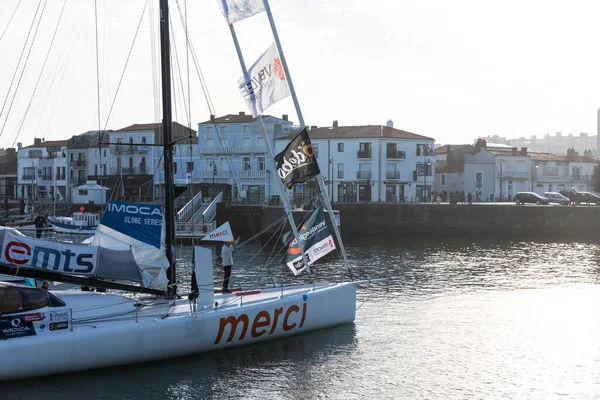 Les Sables Olonne Frankrijk November 2020 Sebastien Destremau Boot Merci — Stockfoto