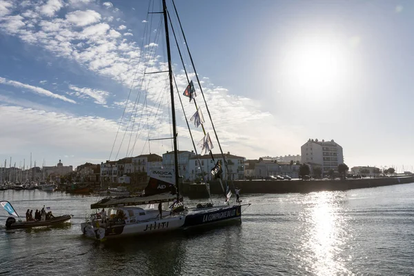 Les Sables Olonne Frankreich November 2020 Clement Giraud Boot Compagnie — Stockfoto