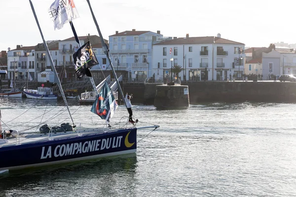 Les Sables Olonne França Novembro 2020 Barco Clement Giraud Compagnie — Fotografia de Stock