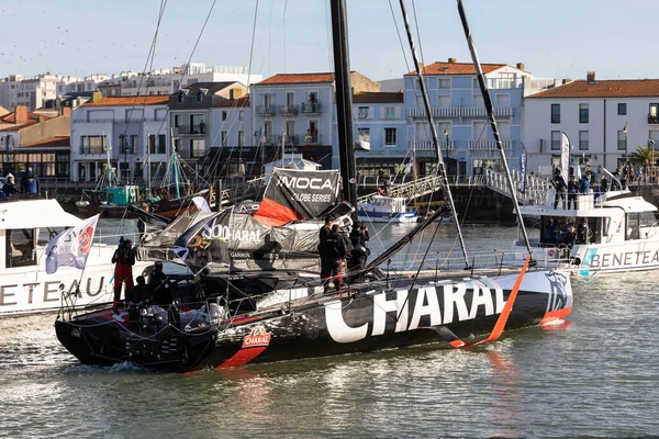 Les Sables Olonne Francia Noviembre 2020 Jeremie Beyou Boat Charal — Foto de Stock