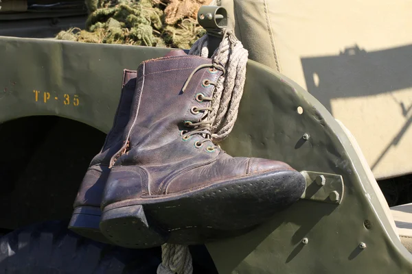 Στρατιωτικές μπότες — Φωτογραφία Αρχείου